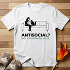 Antisocial? No I Just Prefer Cats (Female) T-Shirt