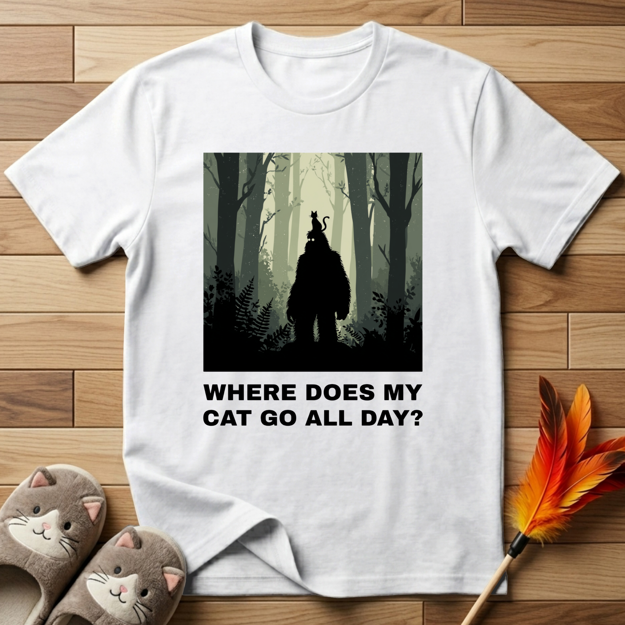 Where Does My Cat Go All Day? T-Shirt