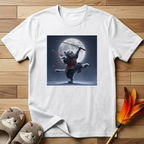 Samurai Cat and Moon T-Shirt